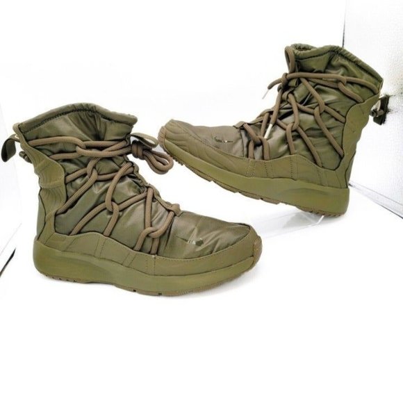 Nike Tanjun High Rise Women's Boots Sz 8 Green Military AO0355 300 Light Weight! - Picture 9 of 9